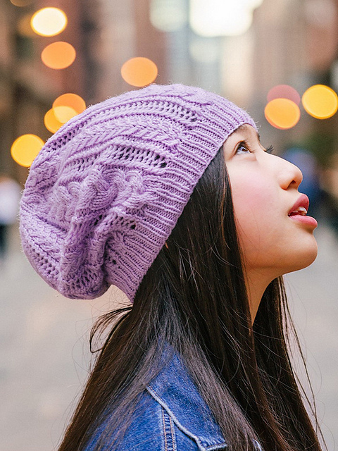 Cables and Lace Hat