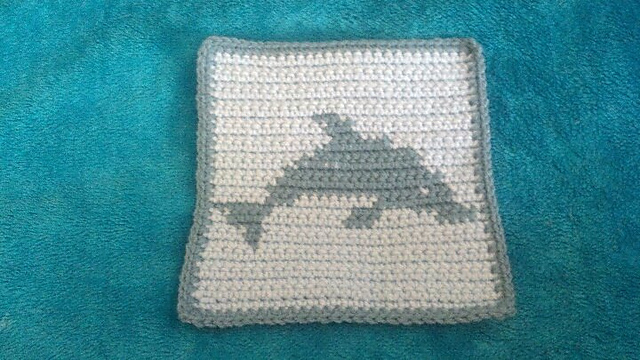 DOLPHIN AFGHAN SQUARE