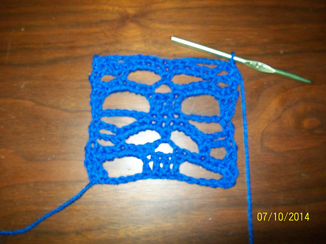 Repeating Skull stitch pattern