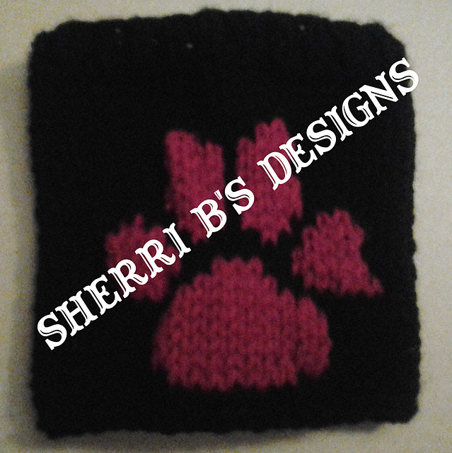 Paw Print Coffee Cozy