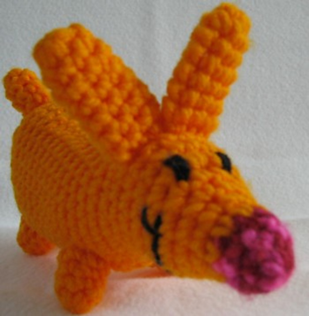 Frank the Weiner Dog Amigurumi