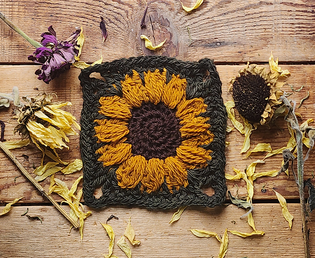 Sunflower Granny Square