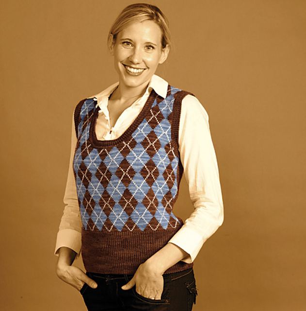 Argyle Woman's Vest
