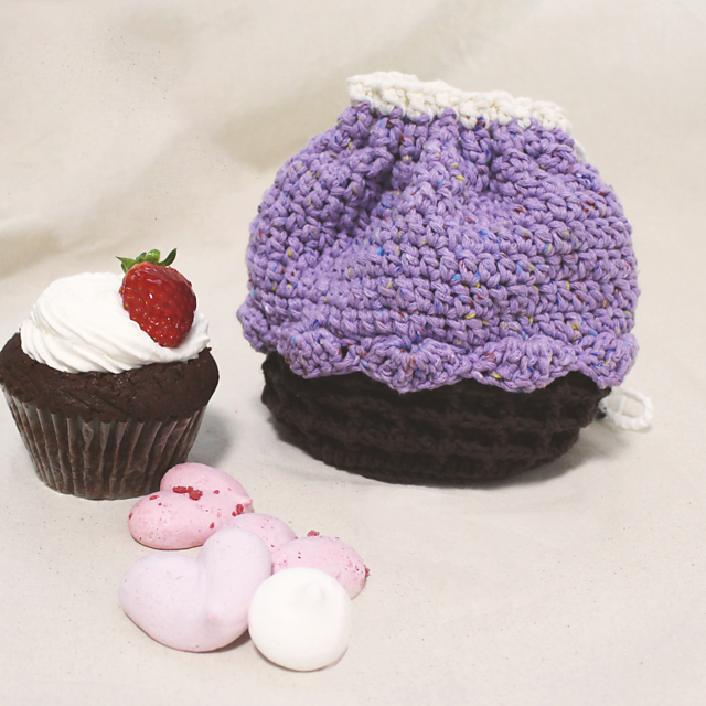 ROUND Waffle Cupcake Bag
