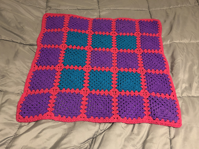 A Simple Granny Square Blanket
