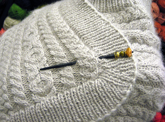 Hugs n Kisses Cabled Wrap