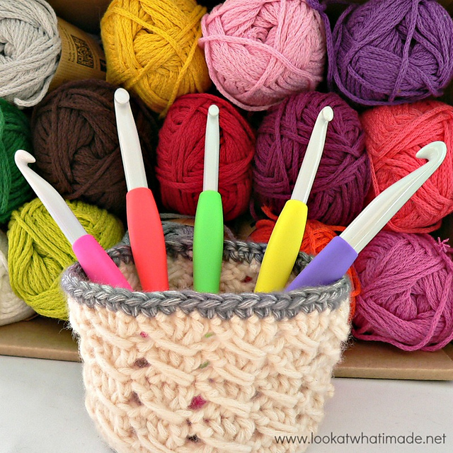 Cable Stitch Basket