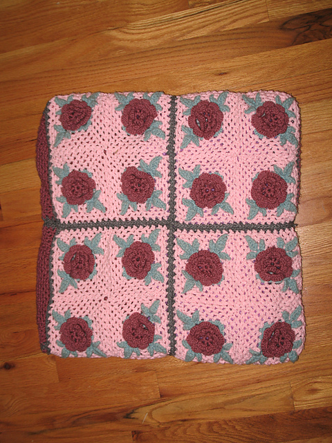 Irish Rose Pillowghan Square