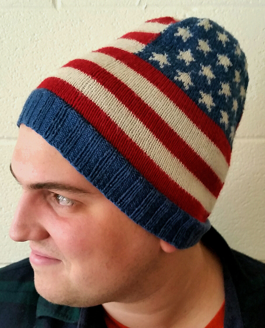 Fleece-Lined American Flag Hat