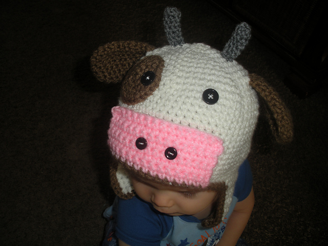 Cow Earflap Hat