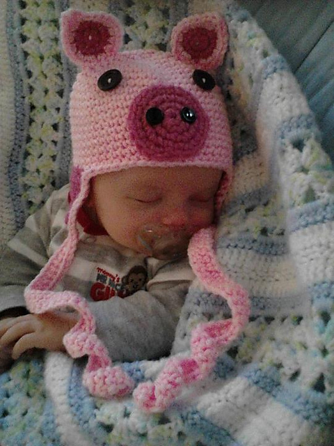 Pig Earflap Hat