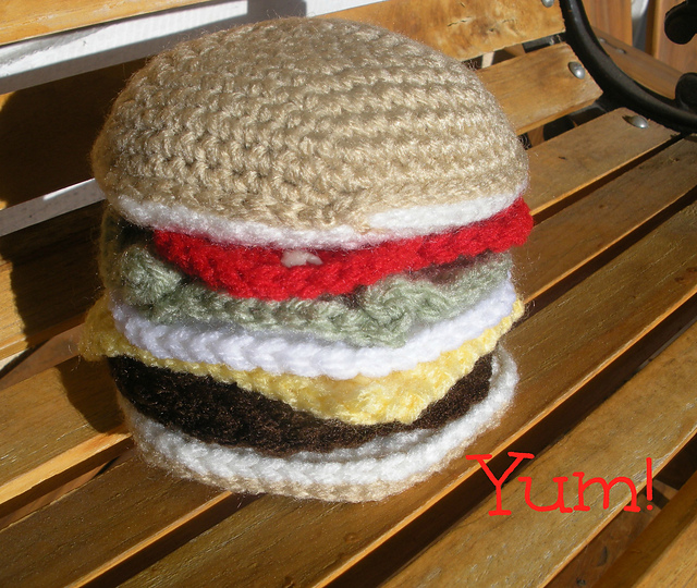 Cheeseburger Amigurumi