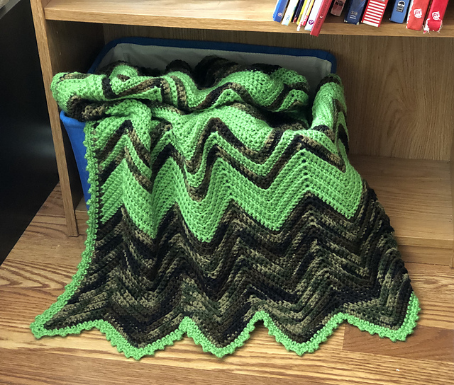 Ridgey Ripples Baby Blanket