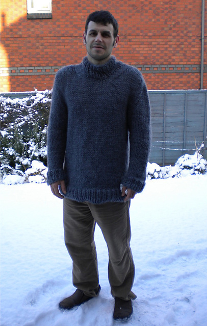 Oversized-Stitch Sweater