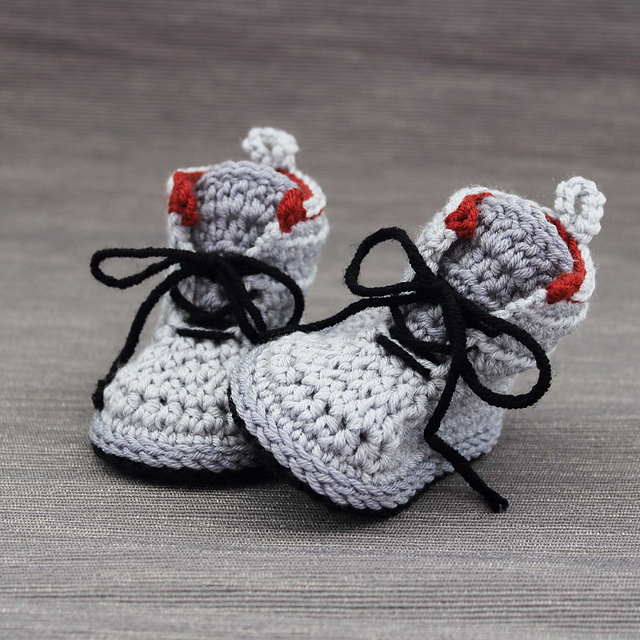 Modern baby booties