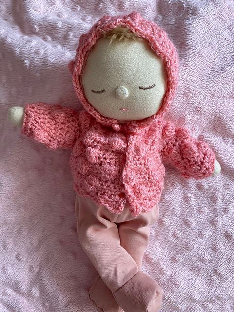 Bobble Doll Cardigan Set