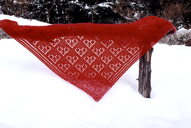 Valentine Scarf or Shawl