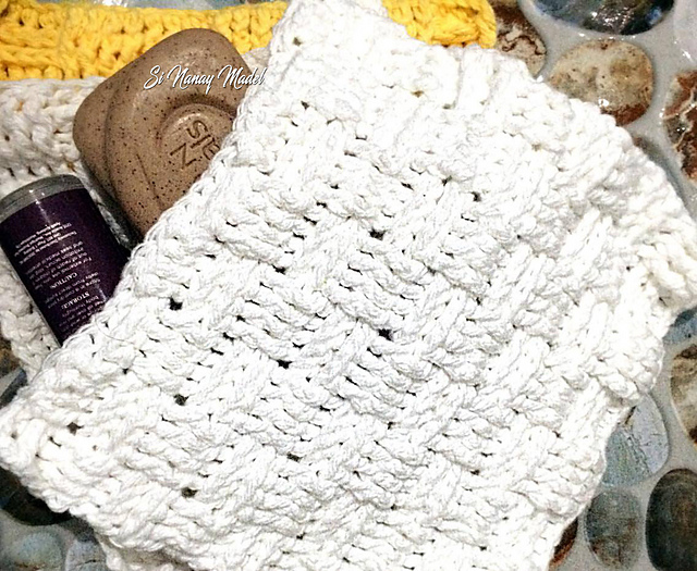 Basket Weave Washcloth