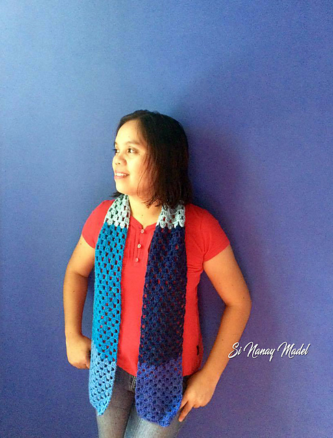 Granny Square Scarf