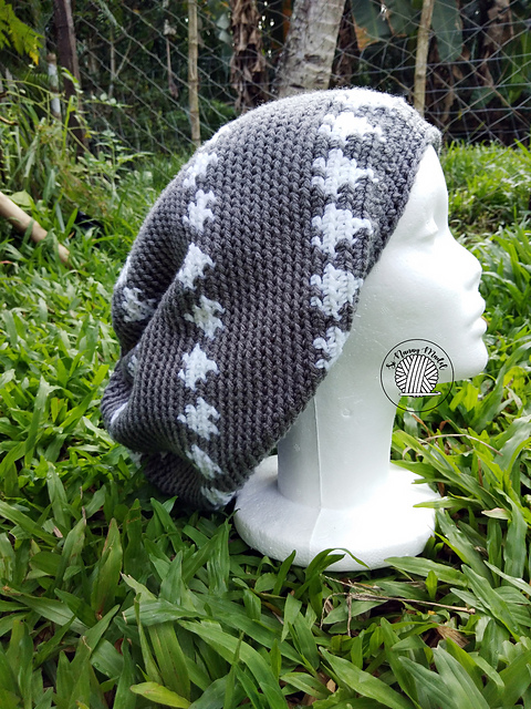 A Very Slouchy Hearts Hat