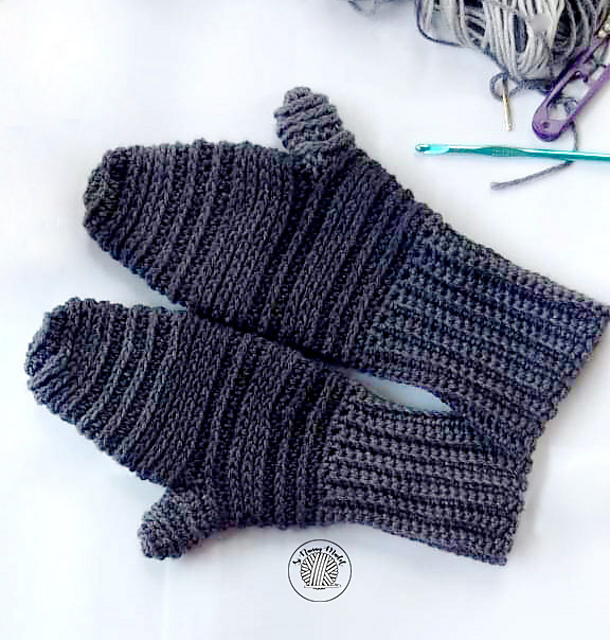 Ridged Mittens