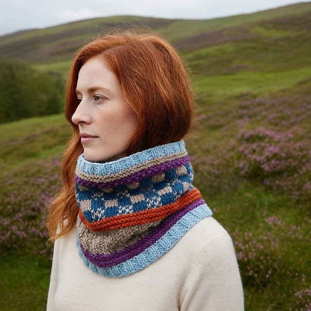 My Tweedy Scrappy Cowl