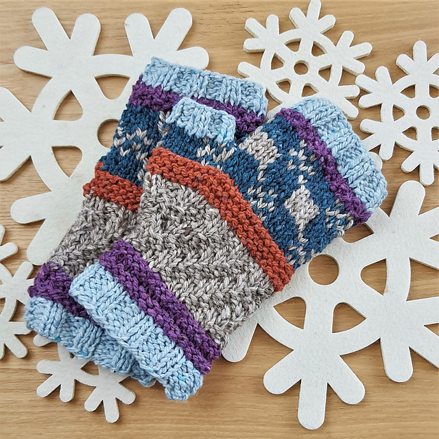 My Tweedy Scrappy Mitts