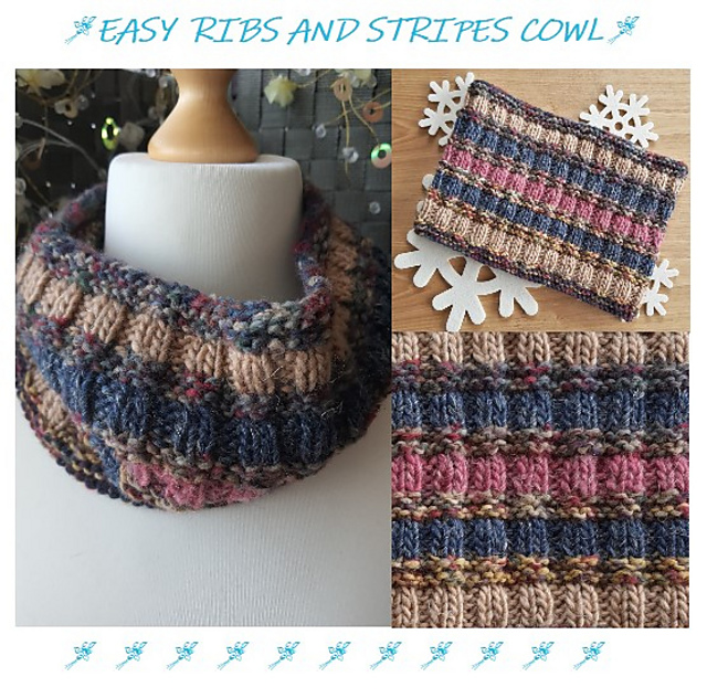 Easy Ribs and Stripes cowl