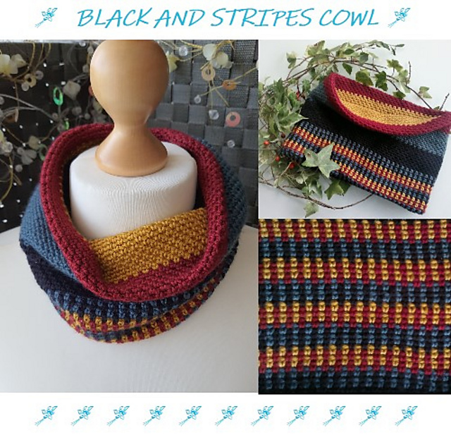 Black and Stripes Cowl