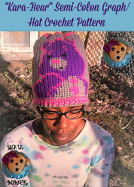 Kara-Bear Semi Colon Graph/Hat