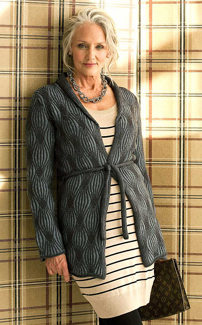 #21 Two-Color Rib Cardi