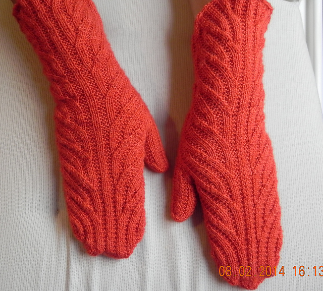 Interrupted Swirl Mitts