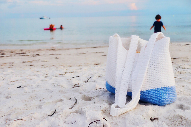 Colorblock Beach Bag