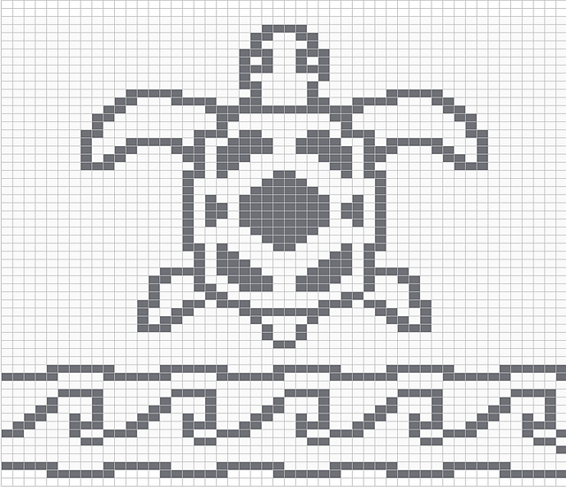 Ravelry: Sea Turtle Chart Remix pattern by Melanie Nordberg