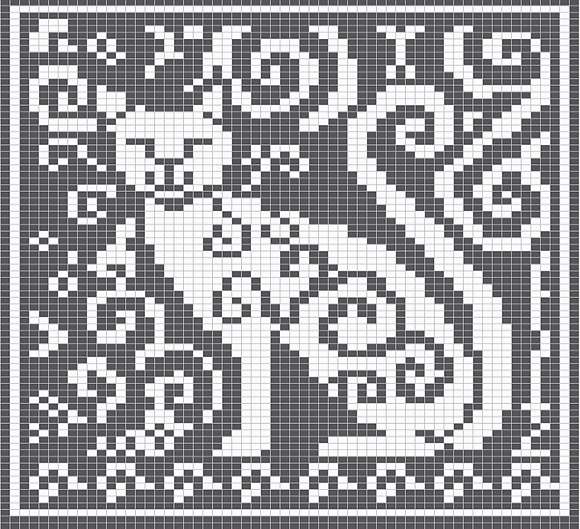 Ravelry: Spirit Cat Knitting Charts pattern by Melanie Nordberg