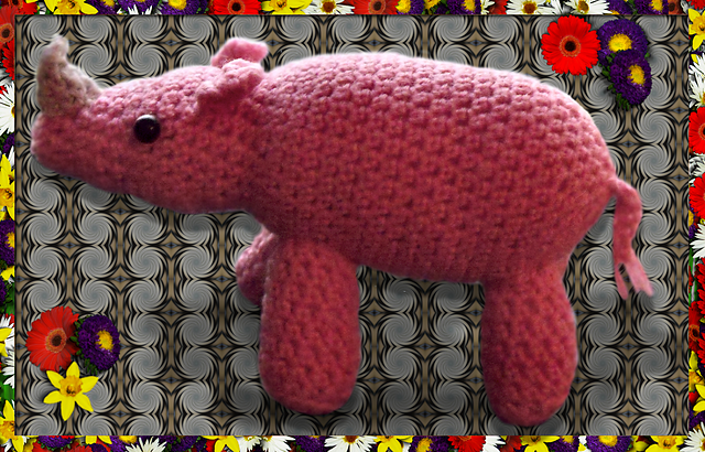 Crochet Rhino (Rhinoceros)