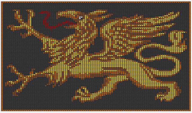 Gryphon Knitting Chart