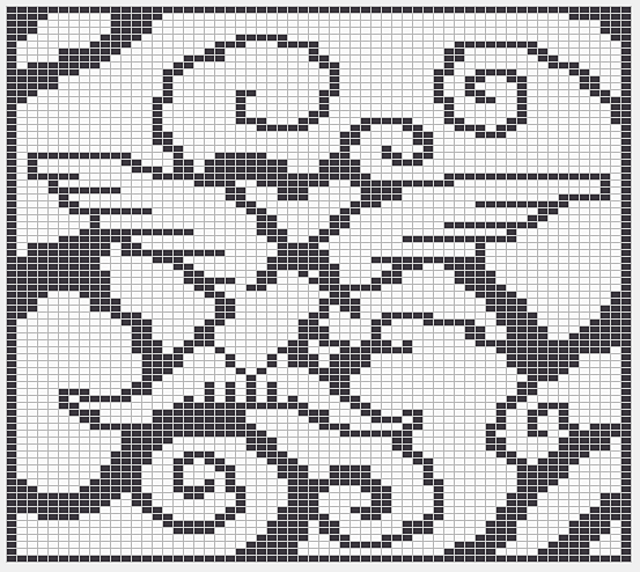 Ravelry: Spirit Tern 60 x 80 stitches Knitting Chart pattern by Melanie ...