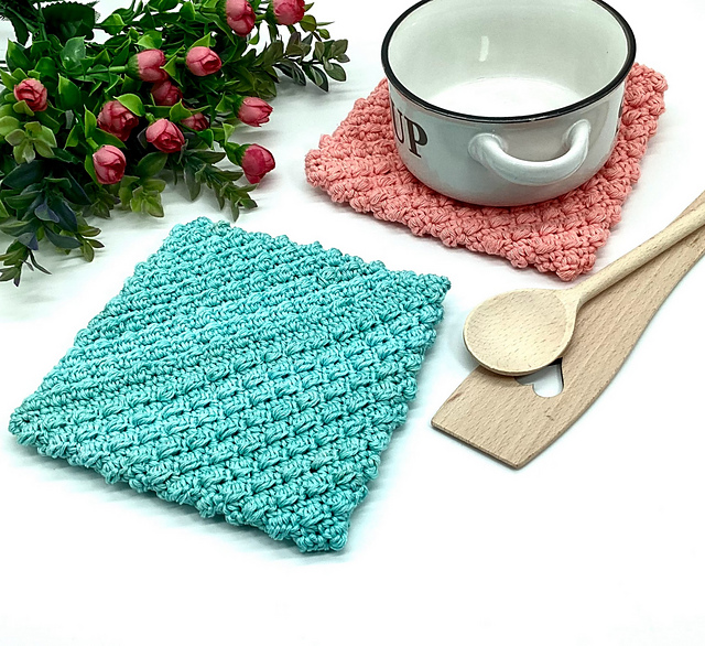 Berry Double Tick Potholder