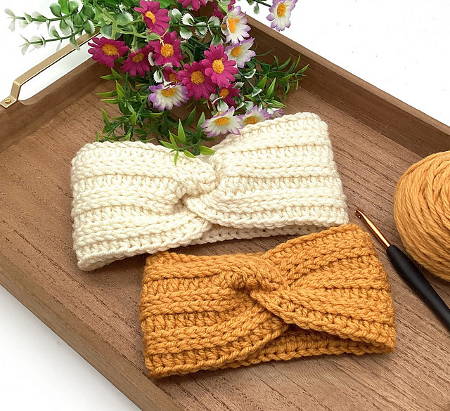Boho Knit-Look Earwarmer