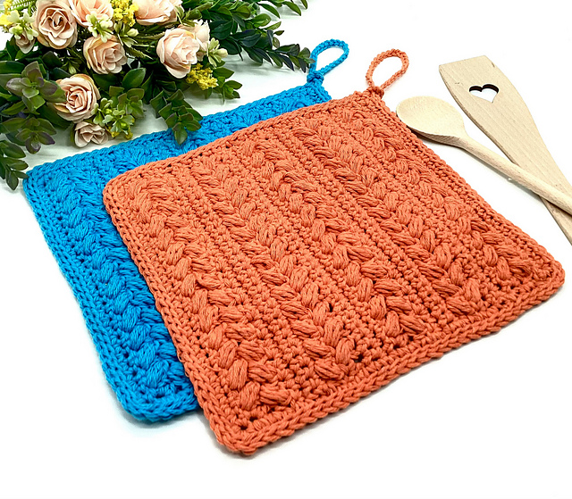 Braided Crochet Potholder