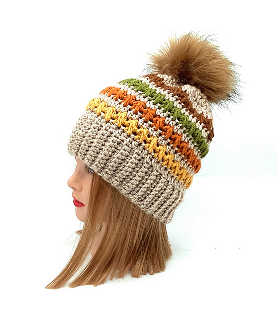 Fireside Crochet Beanie