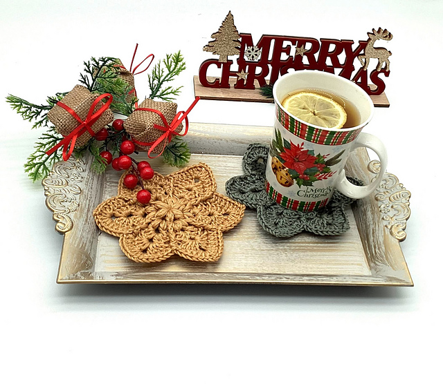 Christmas Star Cup Coaster
