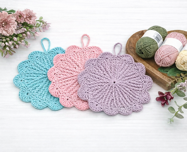 Cottage Bloom Potholder