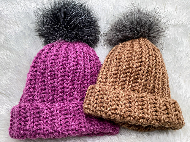 Knit-Look Crochet Hat