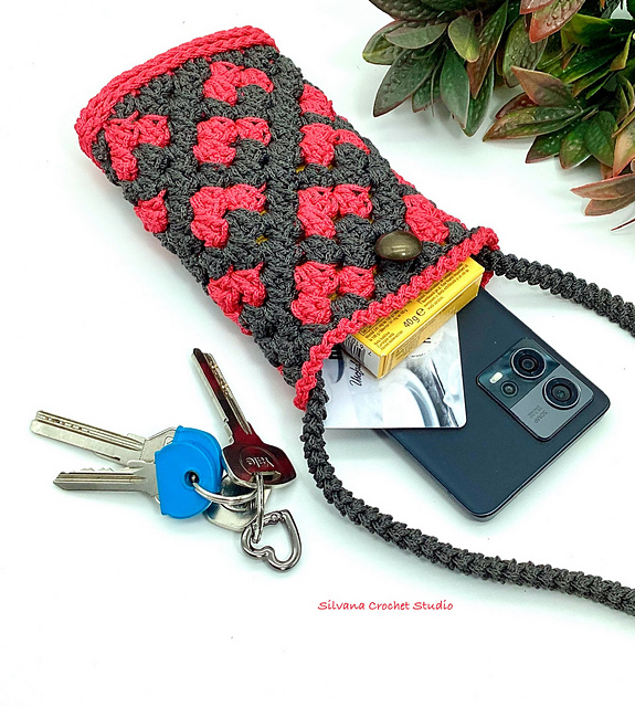 Heart Phone Granny Bag