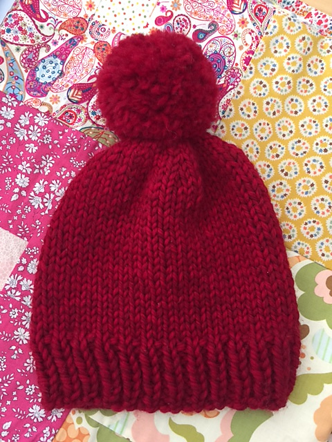 One Skein Beanie in the Round