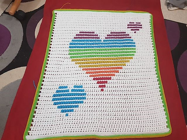 Twisted Heart Blanket