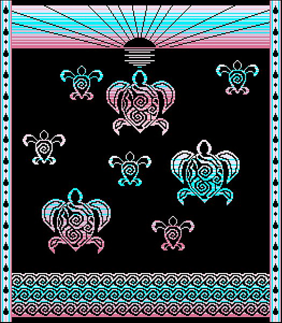 Sunrise Turtle Blanket