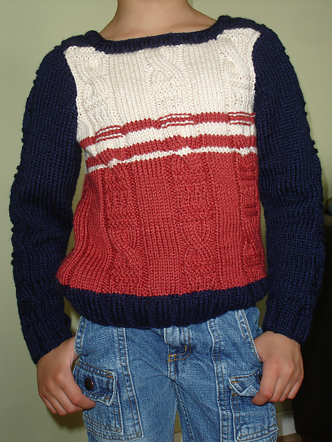 Red, White & Blue Child's Pullover